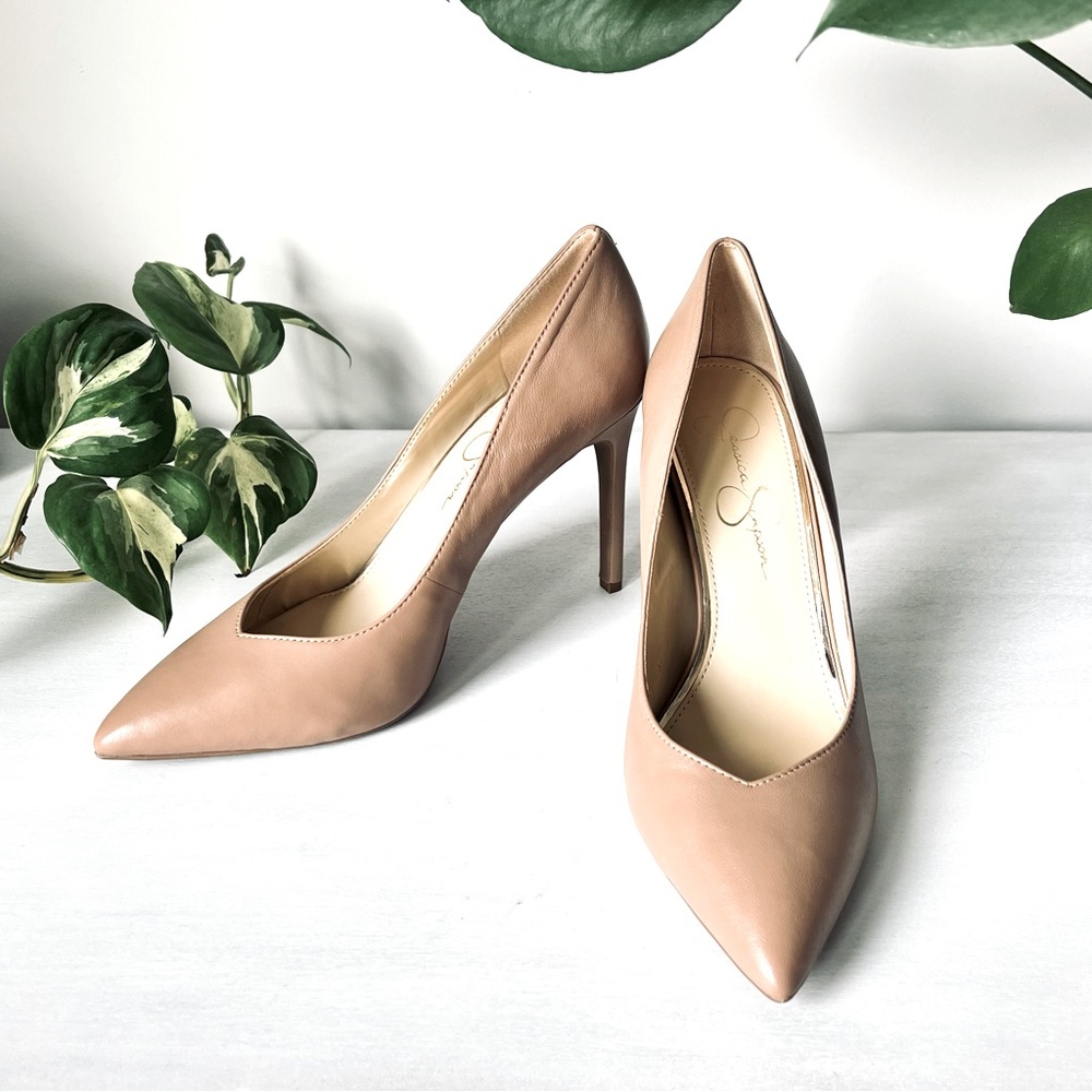 Jessica Simpson Haneh Leather Pump Sz 10